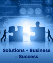 Solutions + Business = Success Image